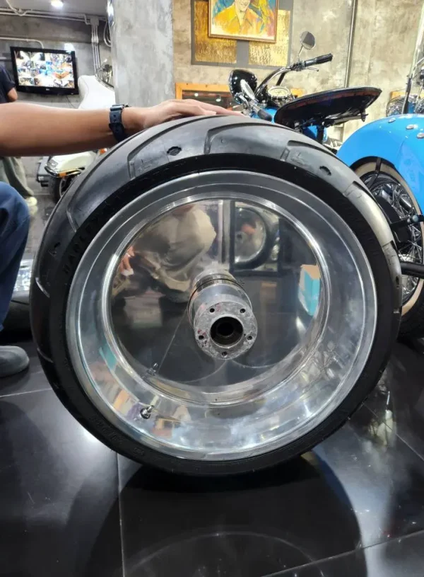 ชุดล้อแต่ง+สวิงอาร์ม+บังโคลนหลัง+เบาะ ใส่ Softail EVO - Image 8
